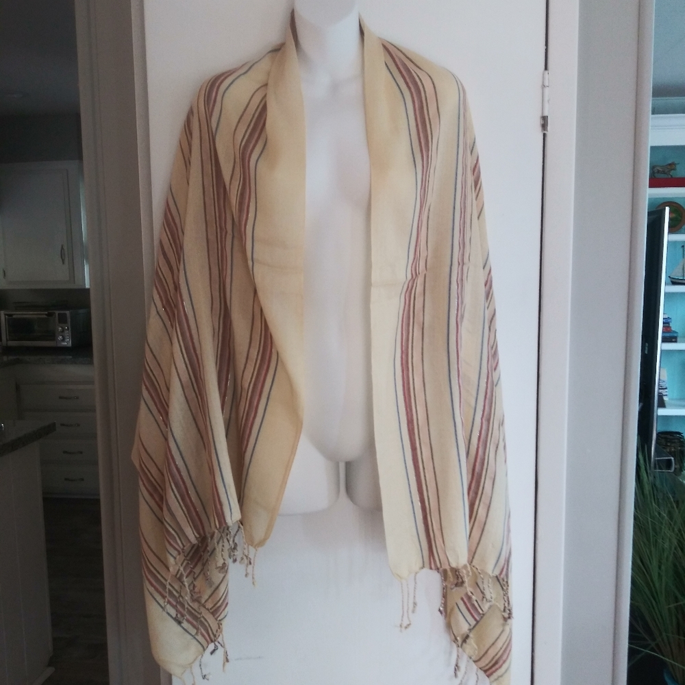 Pashmina Scarf with Metallic Thread